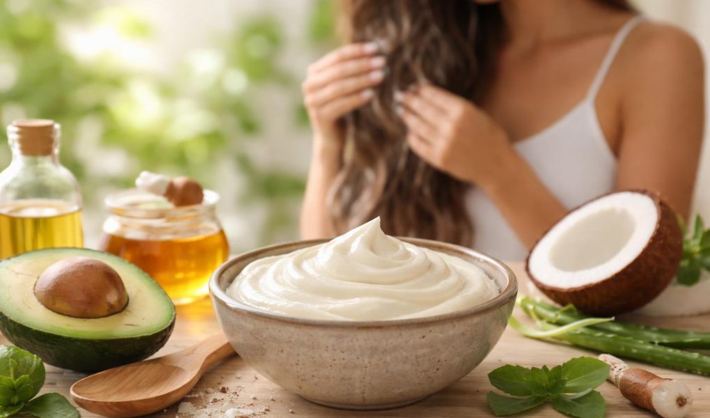 masque-capillaire-cremeux-cheveux-longs-ingredients-naturels