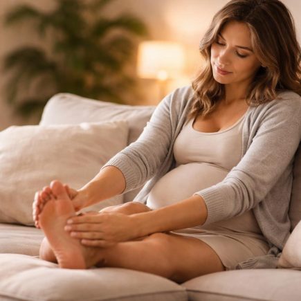 femme-enceinte-canape-salon-plantes