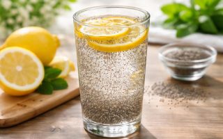 verre-eau-chia-citron-bois