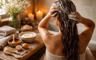 personne-cheveux-longs-masque-accessoires-naturels