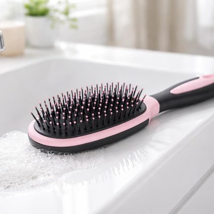 brosse-cheveux-plastique-lavabo-salle-bain