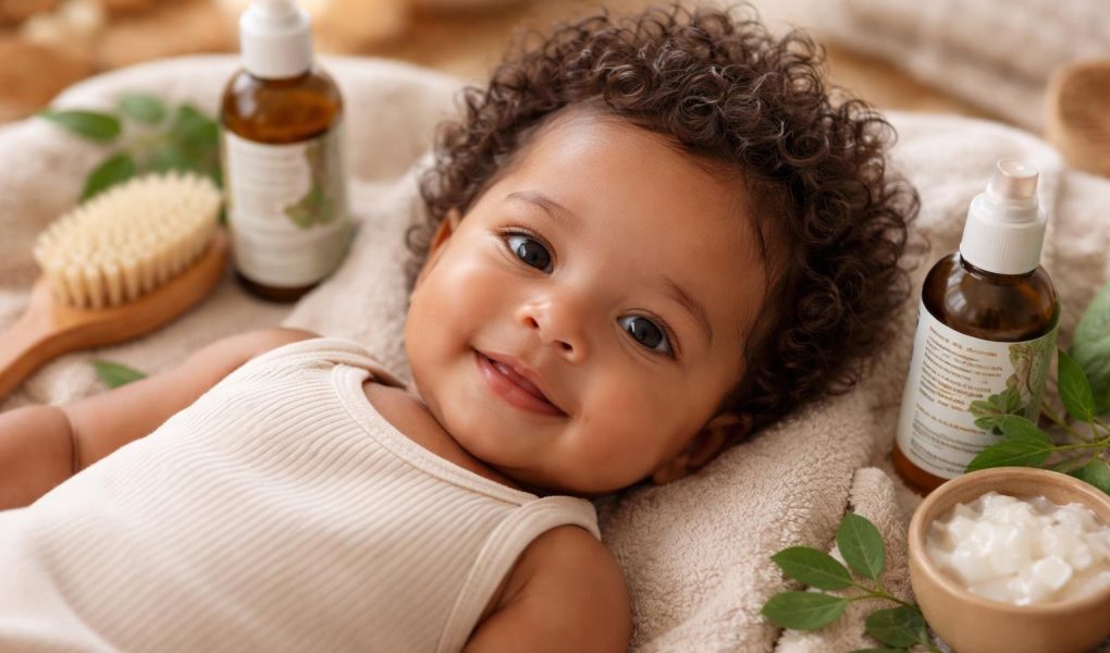 bebe-metisse-boucles-produits-naturels