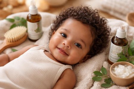 bebe-metisse-boucles-produits-naturels
