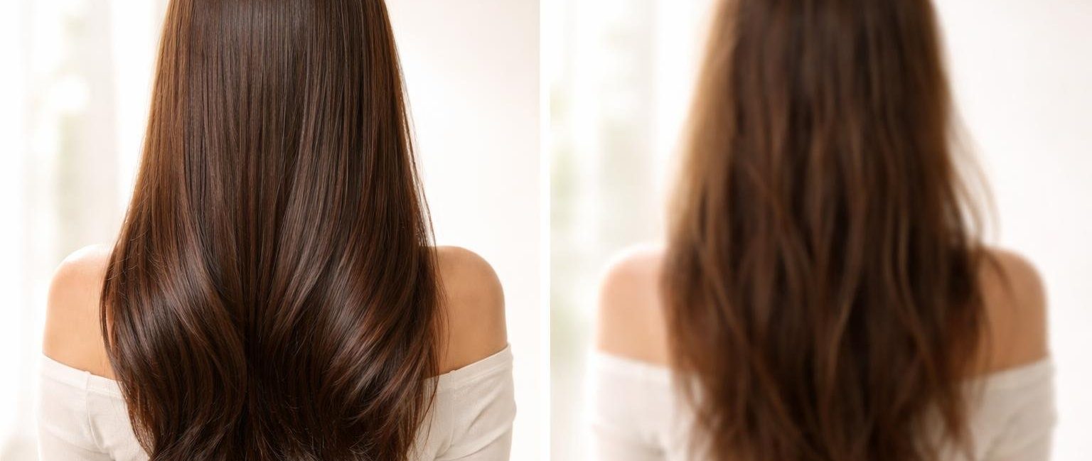 femme-cheveux-brillants-flou-ternes